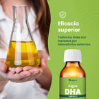 by Brudy Lab - Algae DHA - High Concentration Vegan Omega 3 Oil from Microalgae, DHA with Vitamin E - Lemon & Mint Flavor - Gluten & Dairy Free - 100ml