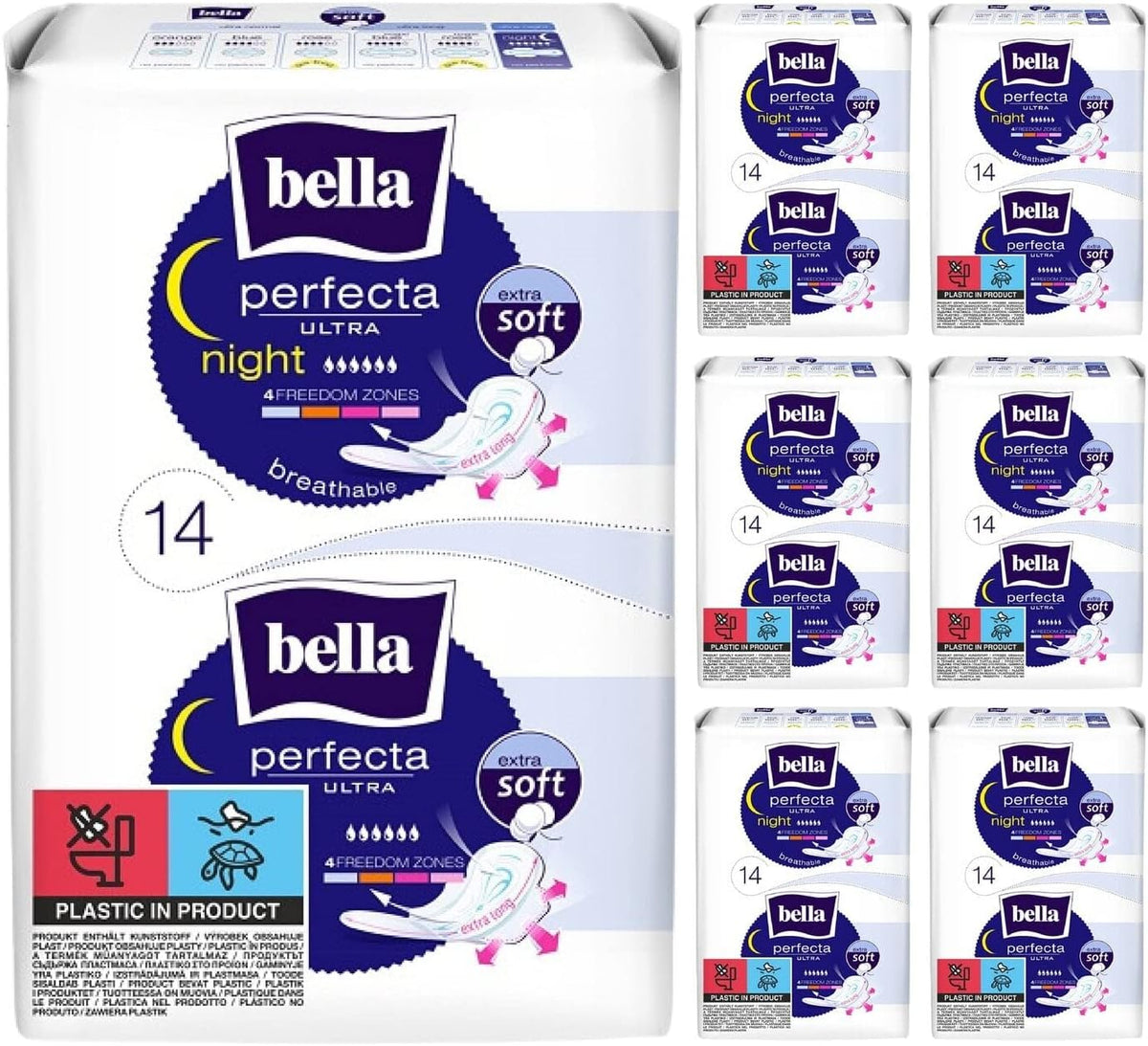 bella Sanitary Pads 14 pieces