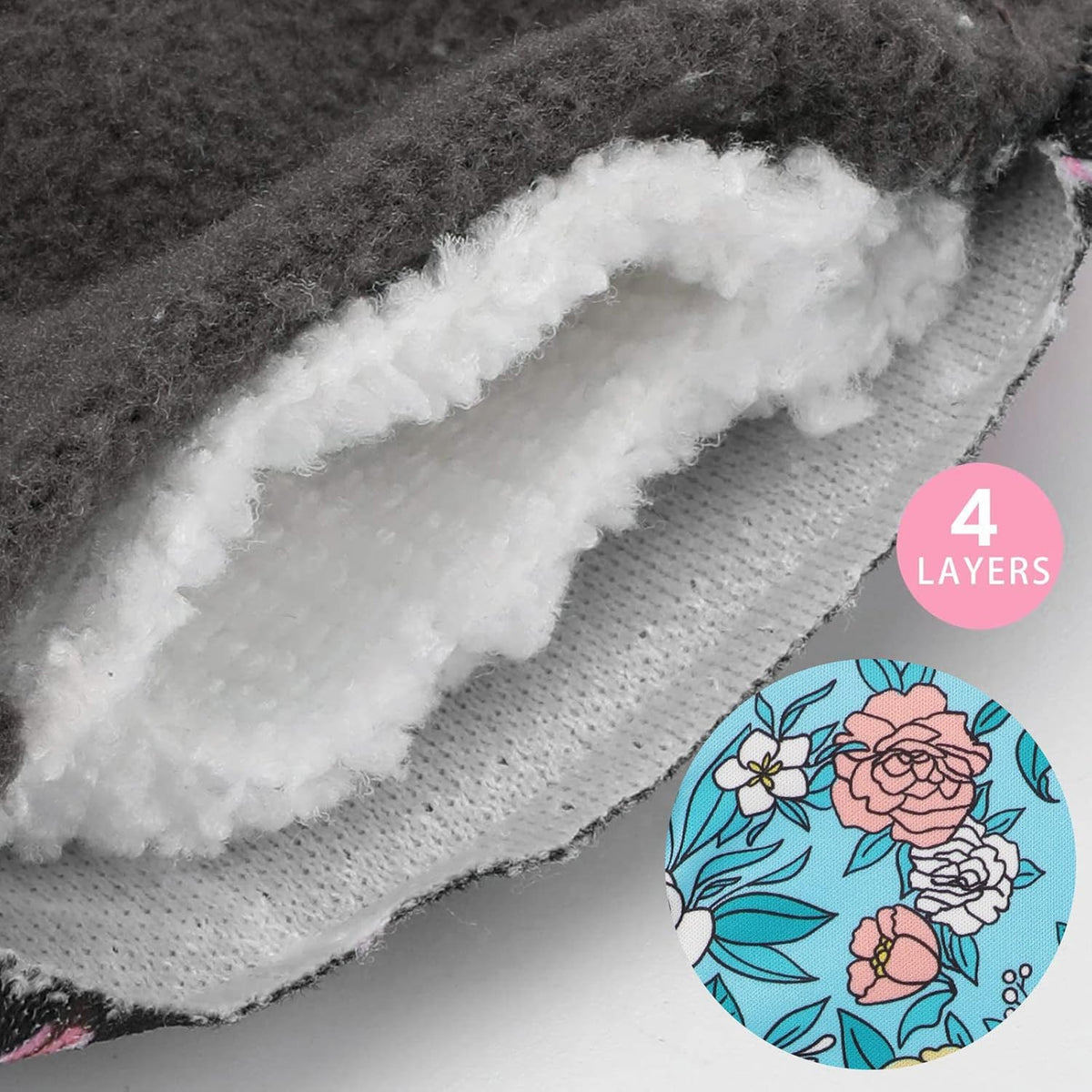PHOGARY 7 Pack Reusable Menstruation Pads, Washable Night Pads for Abundant Menstrual Flow, Cotton Liner with Wings for Night, Sports and Postpartum Care