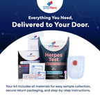 at-Home HSV Test Kit – Health Screening Kit for Men & Women – Discreet Sample Collection – Easy-to-Use Home Testing Kit with Secure Online Results and Lab Processing