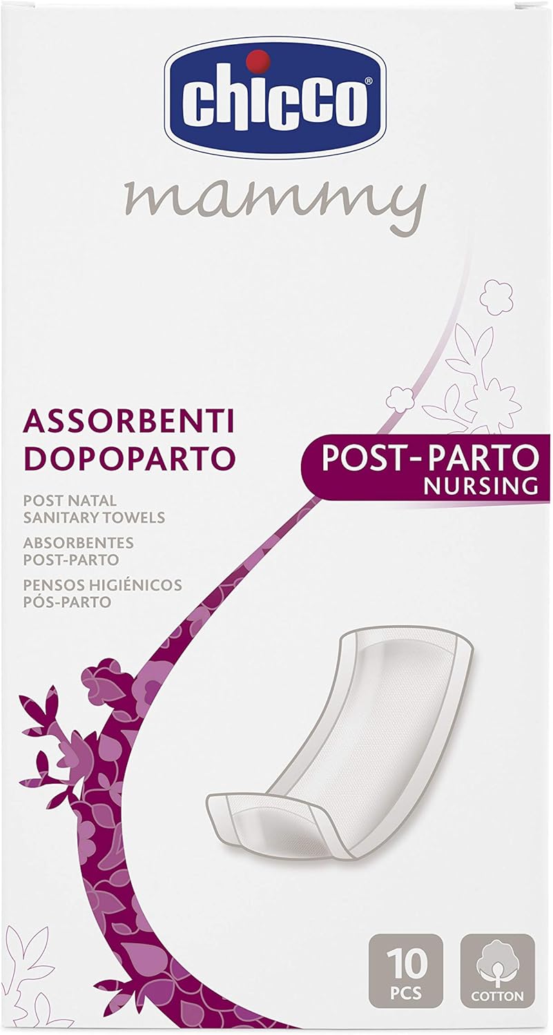 Chicco Mamma Mini Kit, Contains Postpartum Pads, Disposable Slips Antibacterial Absorbent Pads - 650g