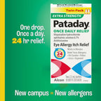 PATADAY Once Daily Extra-Strength Relief Allergy Eye Drops, 2.5 ml, 2 Pack