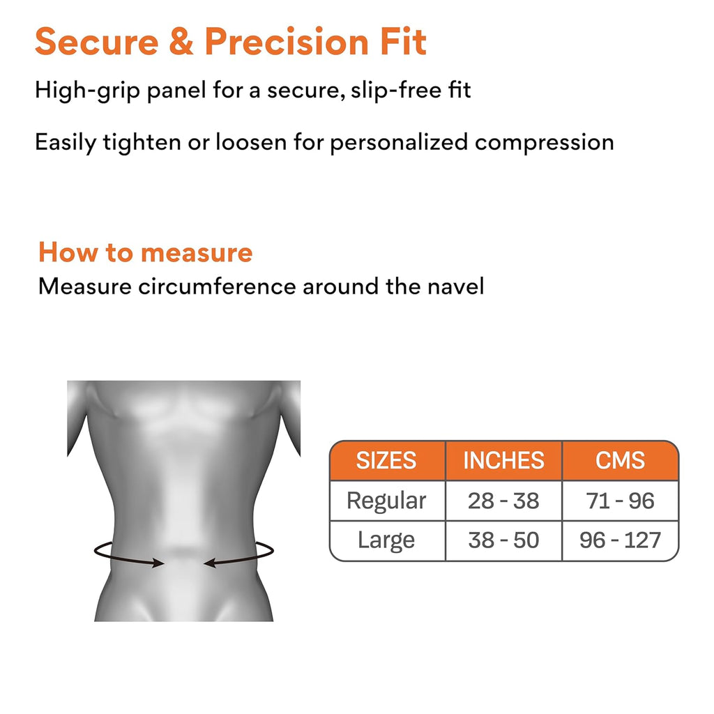 FOVERA Abdominal Belt After Delivery for Tummy Reduction – Lumbo Sacral Lower Back Pain Relief Binder – Breathable Post C-Section Waist Support | for Women & Men (Mix)