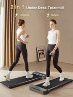 WalkingPad Z1 Foldable Walking Pad Treadmill, Under Desk Compact Design | 180° Foldable Design for Easy Storage, Space Saving, Quiet Motor and LED Display for Daily Home Office Walking and Jogging