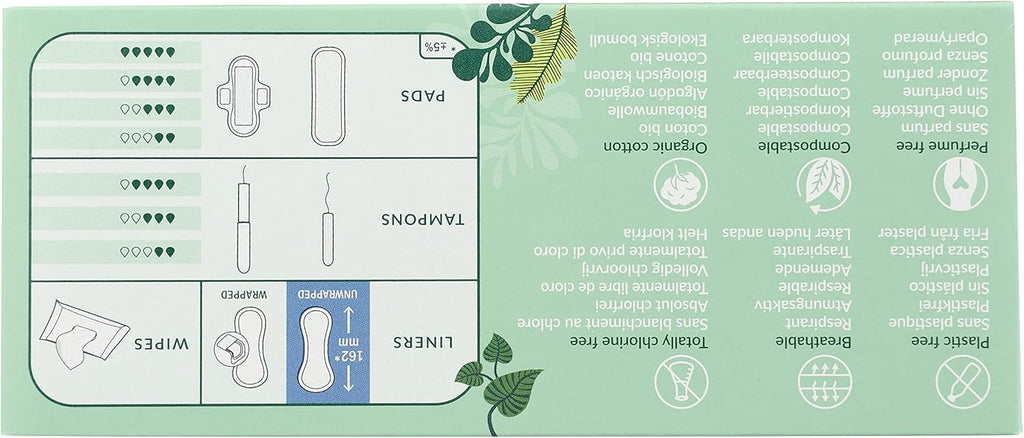 Natracare Ultra Thin Organic Cotton Panty Liner, 22 Liners