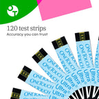 OneTouch Ultra Test Strips for Blood Glucose Monitoring, 120 Count