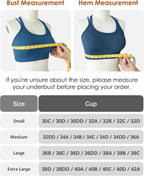 Sports Bras for Women HIigh Support, Criss-Cross Back Padded Strappy High Impact Sports Bras for Women Large Bust