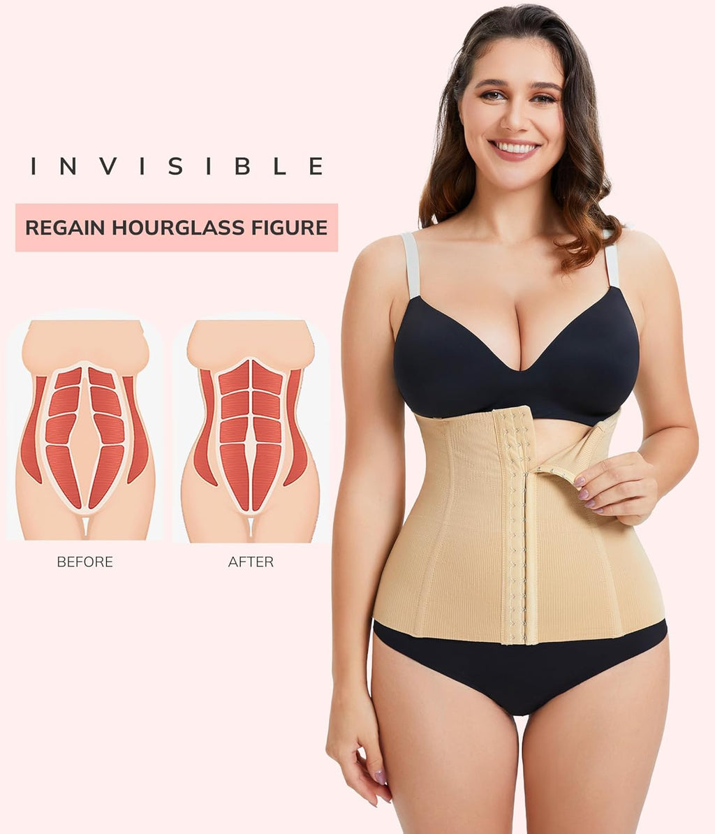 LODAY Waist Trainer Corset Shapewear Tummy Control Body Shaper Waist Cincher for Women Faja Postpartum Belly Band Wrap
