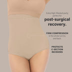 Leonisa BellyFlex Total High-Waist Post-Surgical Compression Underwear, Adjustable Belly Wrap, Tummy Control Shapewear Girdle