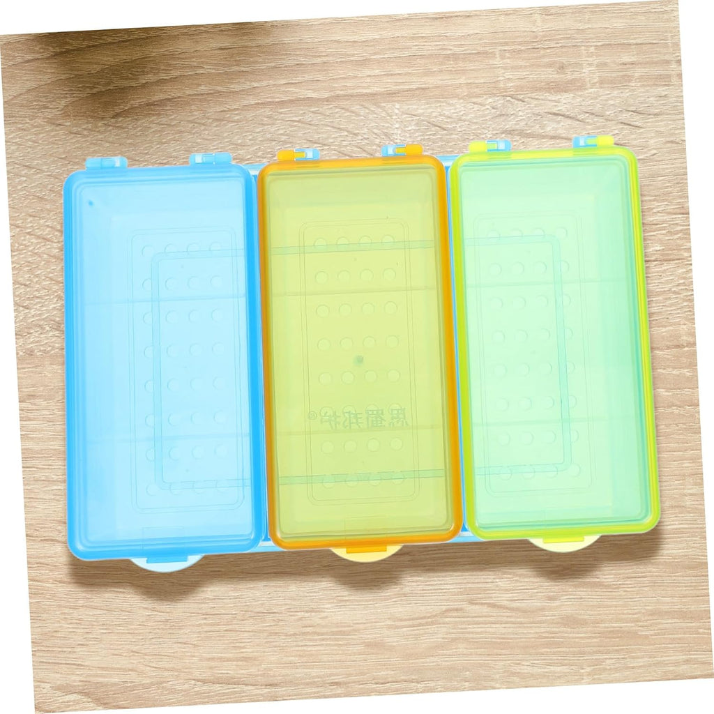 Zerodeko Thermometer Storage Case Compartments Hospital Thermometer Organizer Easy Cleaning Drying Box for Home Hospital School