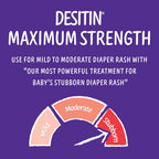 Desitin Maximum Strength Baby Diaper Rash Cream With 40% Zinc Oxide for Diaper Rash Relief & Prevention, 4.8 Ounce