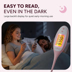 Easy@Home Bluetooth Basal Thermometer: Smart BBT for Ovulation with Large Backlit LCD Screen, 1/100th High-Precision Tracker & 30-Reading Memory | Compatible Premom App | EBT-770