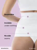 Farmacell Waist Cincher for Women, Tummy Control Seamless Shapewear, Made in Italy, 605