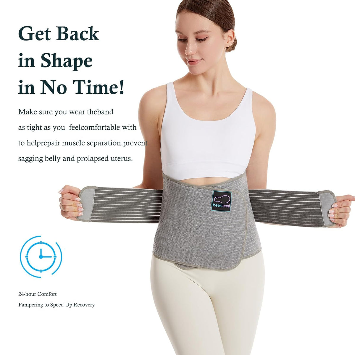 Postnatal Gastric Band, Gastric Band for Post-Surgery Care, Adjustable Lumbar/Pelvic Belt for Abdominal and Lumbar Support