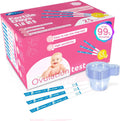 HEAL-CHECK 25 Count Ovulation Test Strips with Cups, Bulk Ovulation Test Strips for Women, Ovulation Predictor Kit, Accurate Fertility Tests for Home, Individually Wrapped 5mm LH