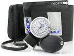MDF Instruments, Calibra Aneroid Premium Professional Sphygmomanometer, Blood Pressure Monitor with Adult Cuff & Carrying Case, Lifetime Calibration, White Dial, Black Cuff, MDF808M11