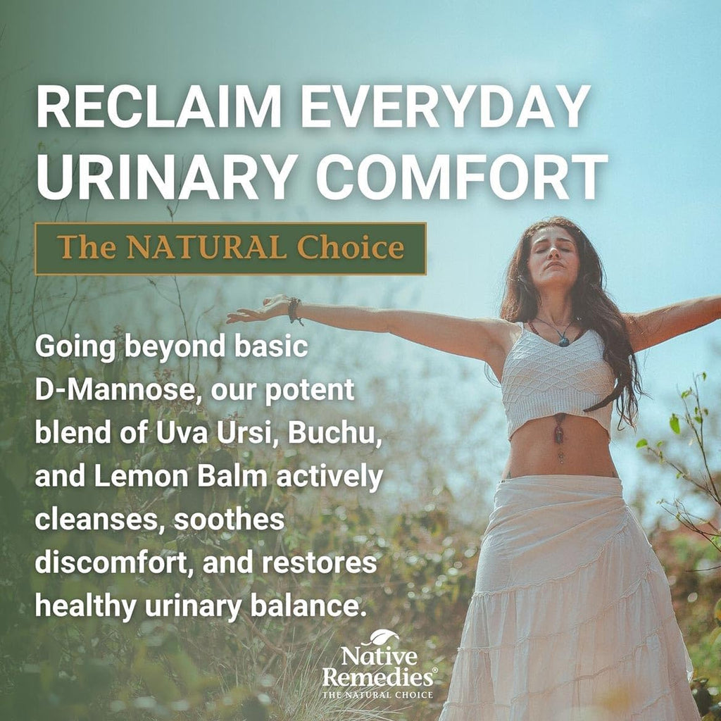Native Remedies UTI-Clear Herbal Supplement - 100% Natural Tincture with | Buchu, Bearberry, Lemon Balm & More - Supports Urinary Tract & Bladder Health, pH Balance, Bloating Relief - 2 oz Bottle