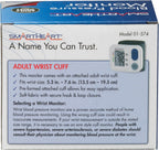 SmartHeart Automatic Wrist Blood Pressure Monitor, Adult | Wrist Cuff, 2-User, 398-Reading Memory, Automatic Inflation & Deflation, Easy-Read Display