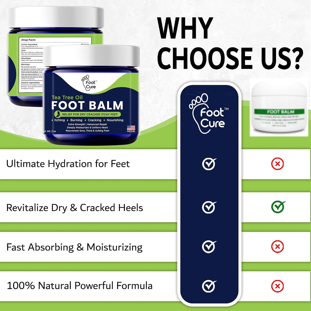 Antifungal Cream - For Itchy Feet and Skin Fungus Relief - Extra Strength Treatment for Athlete’s Foot, Ringworm, and Jock Itch. Moisturizer for Dry Cracked Feet infused with Tea Tree Oil Made in USA