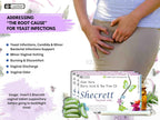 Vaginal Boric acid 600mg Suppositories for Women | Reduces Itching, Yeast infection, Burning, Odour, Balance pH | Tea Tree Oil, Aloe Vera | Natural Vaginal Probiotics | Ayurvedic White Discharge aid | Intimate Wash - 30 tablets +3 Applicators