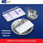 GauzeCare Sterile Abdominal Pads 5x9 inch 20-Pack | Extra Absorbent & Thick, Individually Packed Combine Pads with Non-Stick Outer Layer for Heavy Bleeding Wounds | Perfect for First Aid Kits (IFAKs)