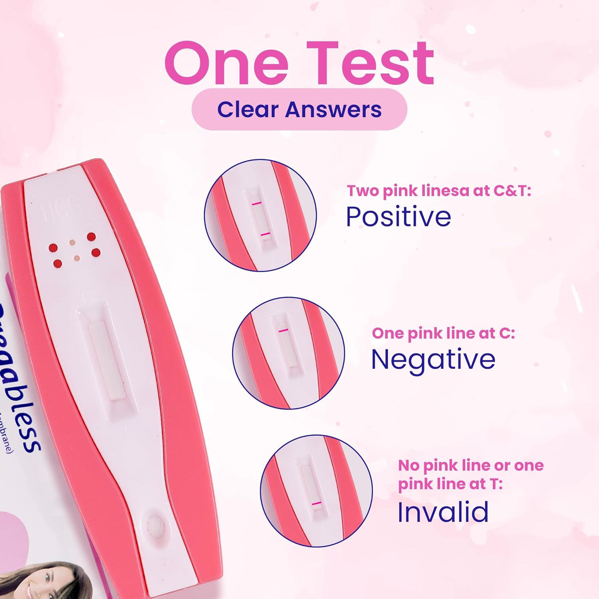 Leeford Pregabless Pregnancy Test Kit | AT Home Pregnancy Test | 1 Step HCG Urine Test | Accurate Result in 3-5 Minutes | Home Pregnancy Check | Single-Use Device with Dropper | Accurate & Easy to Use | Pack of 4