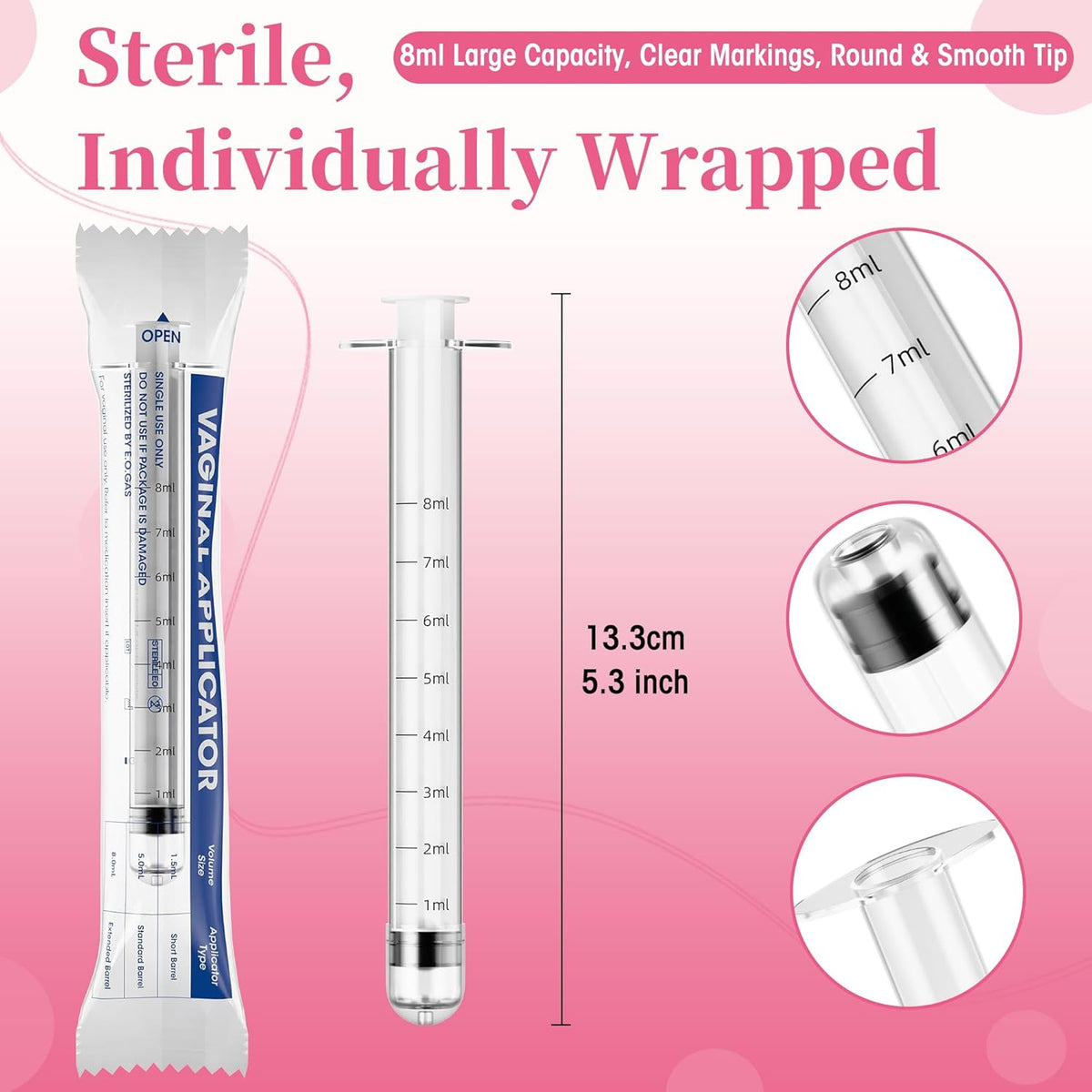 Aplicadores Vaginal Applicators Disposable 8 Ml