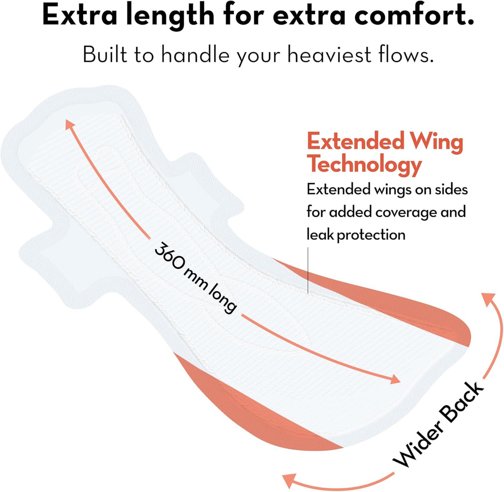 XXL + 2 Sanitary Pads Disposable High Absorbency 10 pads