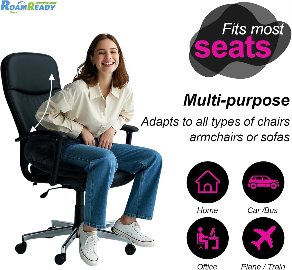BBL Post Surgery Pillow for Sitting Sleep, Donut Hemorrhoid Pillow for Driving, Hip Support Cushion, BBL Cotton for Recovery