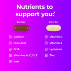 One A Day Men's & Women's Pre-Pregnancy Multivitamin Softgel including Vitamins A, Vitamin C, Vitamin D, B6, B12, Folic Acid & more, 30+30 Count, Supplement for Before, During, and Postnatal