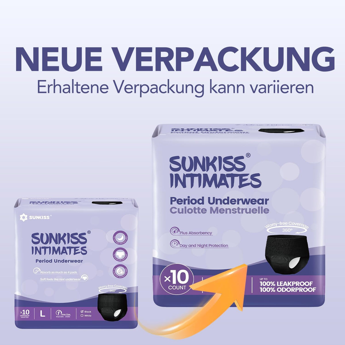 Einweg-Menstruationshoschen Disposable Underwear Disposable Fragrance-Free 10 pieces