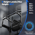 SPORTSROYALS Free Standing Pull Up Bar, Power Tower for Home Gym Training