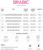 BRABIC Front Closure Post Surgical Compression Everyday Bra for Women Mastectomy with Removable Breast Support Band