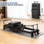 UltraStudio Foldable Pilates Reformer Aluminum Pilates Machine