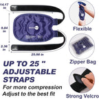 AiricePac Ice Pack for Knee Pain Relief, Reusable Gel Ice Wrap for Injuries, Swelling, Knee Replacement Surgery, Cold Compress Therapy for Arthritis, Meniscus Tear and ACL, Blue