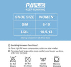 Ankle Compression Socks for Women 6 Pairs Running Socks with Arch Support | Athletic Womens Ankle Socks for Running, Gym, Workouts, Long-Distance Walking, Travel, Daily Use, Relieve Plantar Fasciitis