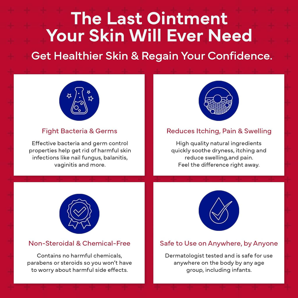 emuaid EMUAIDMAX Ointment, Maximum Strength Multi-Purpose Barrier for Dry, Itchy, Sensitive or Cracked Skin, Soothing Steroid-Free Fragrance-Free Ointment for Sensitive Areas, 2oz