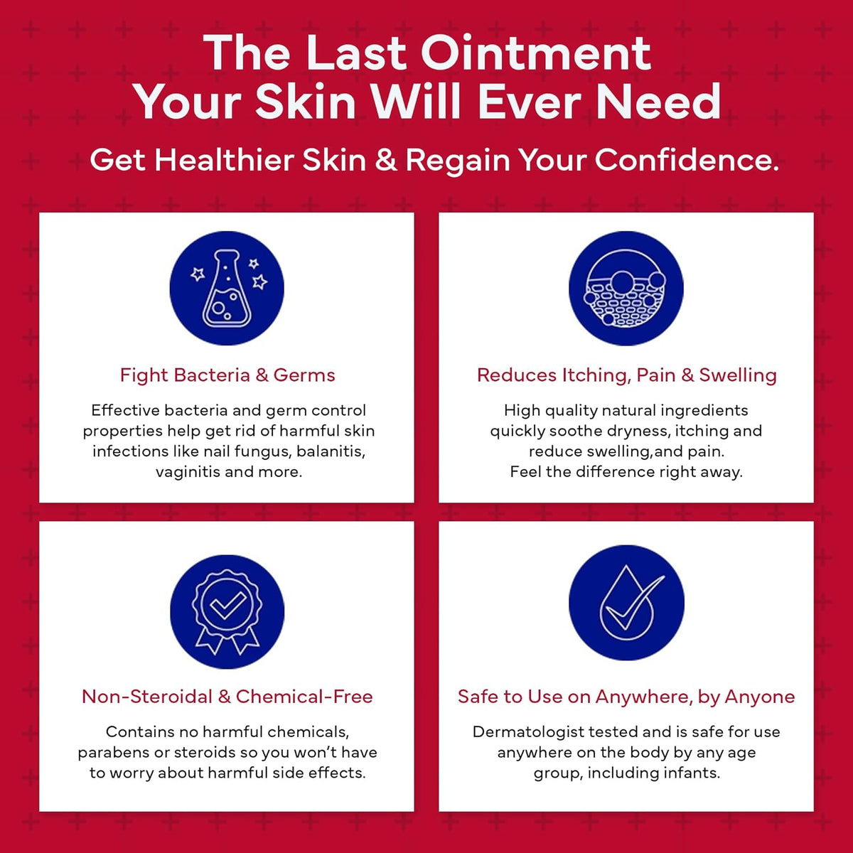 emuaid EMUAIDMAX Ointment, Maximum Strength Multi-Purpose Barrier for Dry, Itchy, Sensitive or Cracked Skin, Soothing Steroid-Free Fragrance-Free Ointment for Sensitive Areas, 2oz