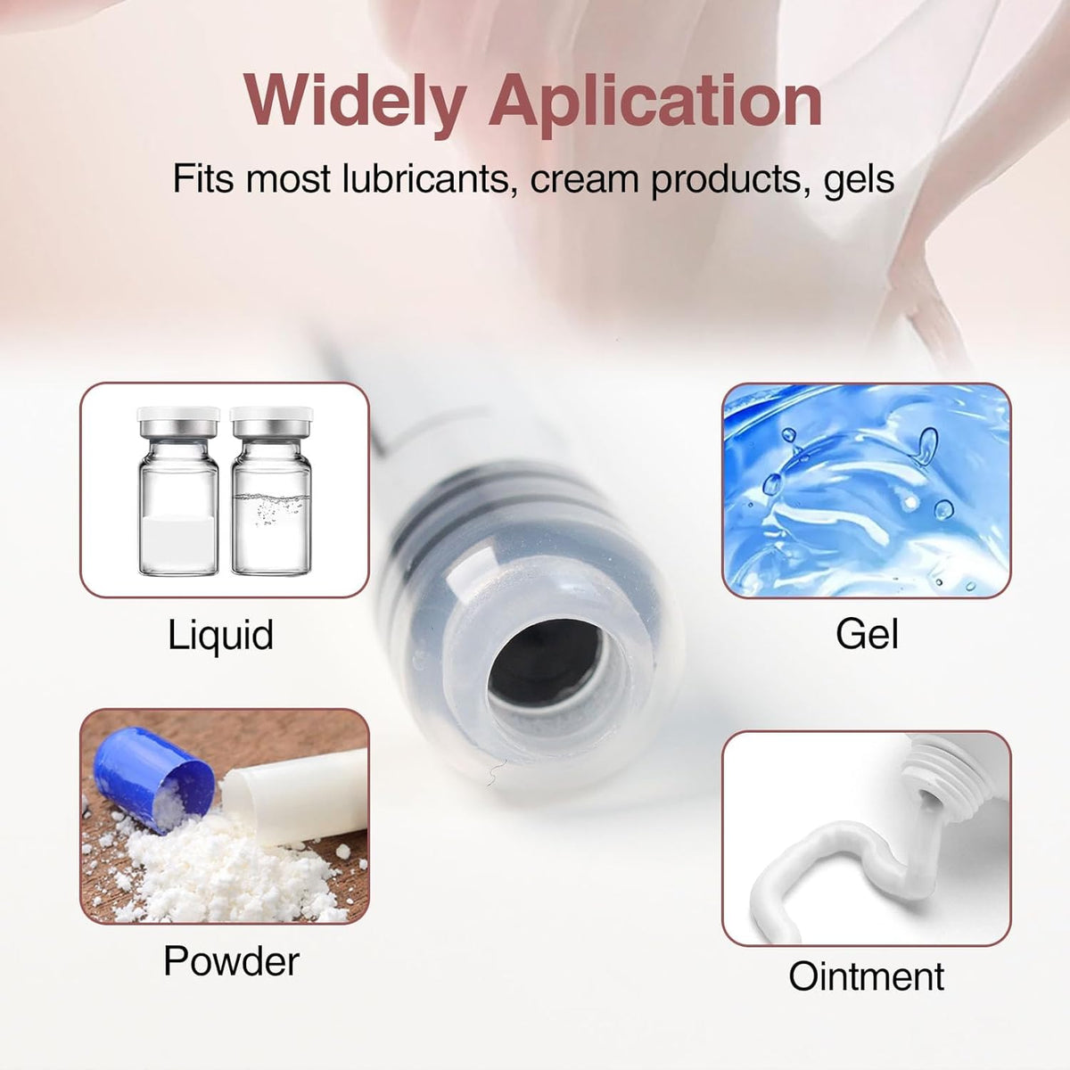 20 Pack Disposable Vaginal Cream Applicators - Fit OTC Gels, Lubes, Premarin, Estrace, Preseed or Creams Products - Comfortable Design, Individually Wrapped, Dosage Markings