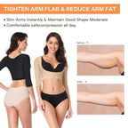 woahee Women's Arm Shaper Plus Size Arm Faja Compression Sleeve Garment Post Surgical Arm Shapewear