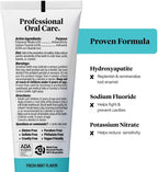 Made by Dentists Professional Enamel Rebuilding Toothpaste - 2 Pack - Remineralizing Nano Hydroxyapatite Toothpaste with Sodium Fluoride, ADA Approved, Vegan, 2 x 4.2oz