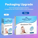 Easy@Home Ovulation Test Strips, 25 Pack Fertility Tests | Ovulation Predictor Kit, Powered by Premom Ovulation Predictor iOS and Android App, 25 LH Strips