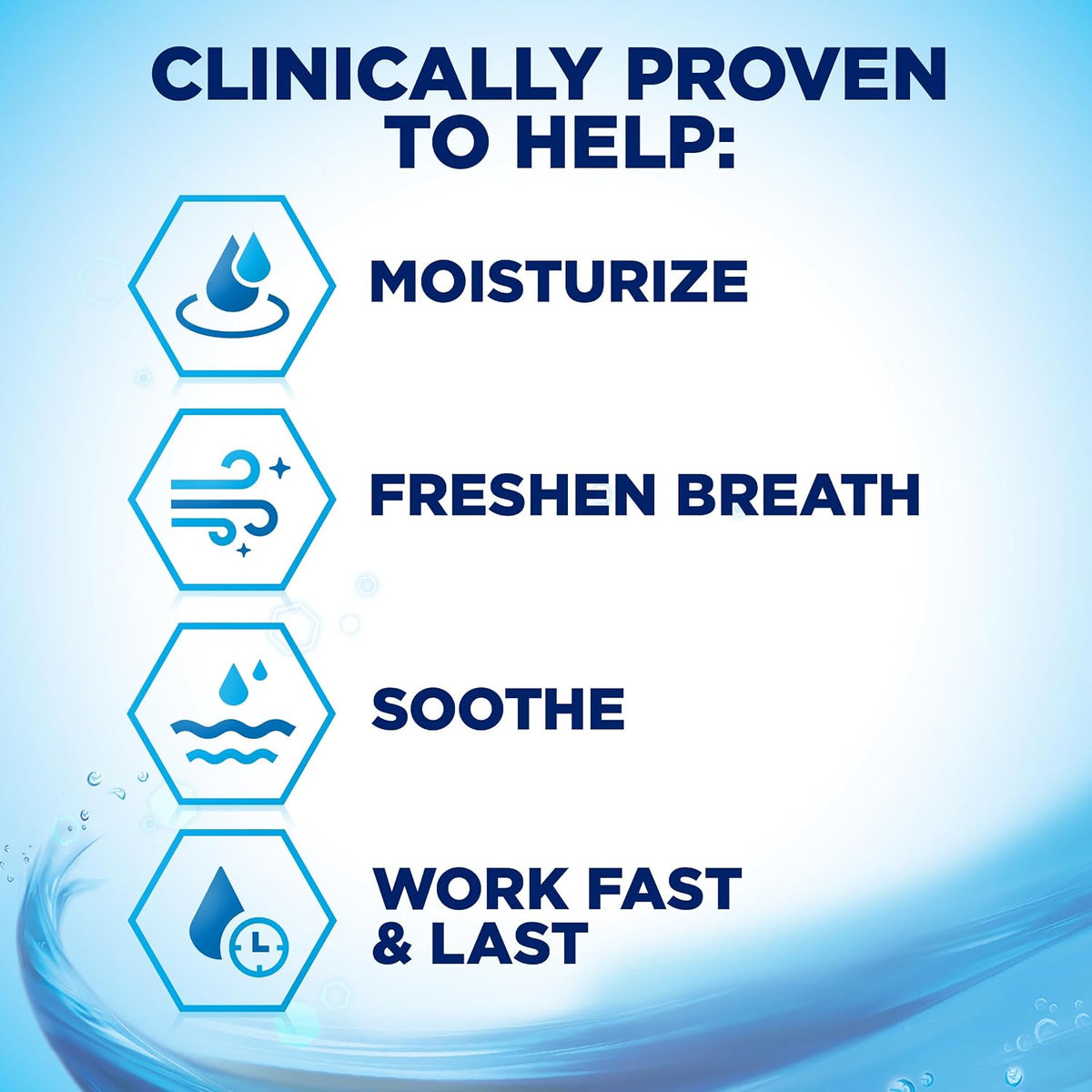 Biotene Oral Rinse Mouthwash for Dry Mouth, Fresh Mint, 16 fl oz | Alcohol-Free Mouthwash, Up To Four Hours Of Relief From Dry Mouth Symptoms, Freshens Breath