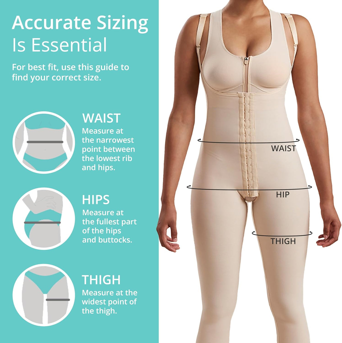 Marena Recovery Mid-Calf-Length Post Surgical Compression Girdle with High-Back