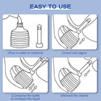 12 Pcs Vaginal Shower Bottles for Women 50/150/180ml Disposable Applicator with 8 Holes Flexible and Eco-Friendly Butt Cleaner for Men Women