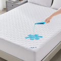 BEDLORE Waterproof Queen Size Mattress Protector, Deep Pocket Fit, Washable | Soft Noiseless Breathable Bed Mattress Cover Pad, Fits 6-18 Inch Deep Mattresses, Ideal for Home, Bedroom, Hotel, White