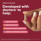 Physician's CHOICE Digestive Enzymes for Bloating & Digestion - Fast-Acting 16 Enzyme Formula with Organic Prebiotics & Probiotics for Gut & Digestive Health - Meal Time Discomfort Relief - 30 CT