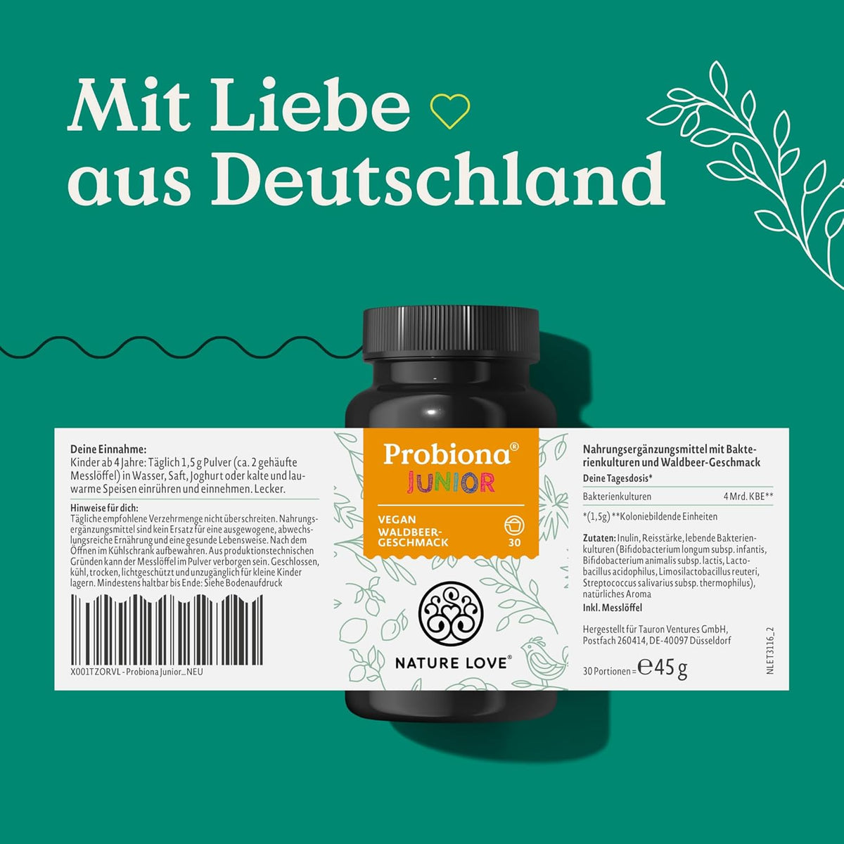 Nature Love Probiotic Supplements 45 g