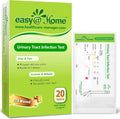 Easy@Home 20 Individual Pouches Urinary Tract Infection FSA Eligible Test Strips (UTI Test Strips) Monitor Bladder or Urinary Tract Issues by Testing Urine, 20 Tests/Box-FDA Cleared (UTI-20P)