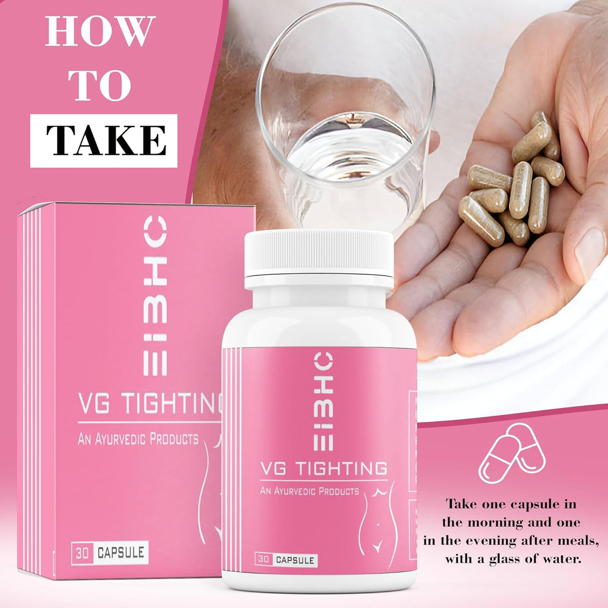 VG Tightening Capsules for Women | Ayurvedic Herbal Formula | Intimate Wellness Support | 30 Capsules | Natural Ingredients | Daily Care Supplement for Feminine Health
